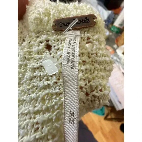 Free People Knit Sweater Size M Summer Romance Relaxed Fit - Picture 5 of 8